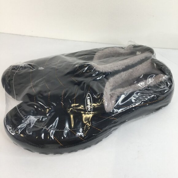 UBFEN Men's Women's Winter Warm Slippers with Fuzzy Plush Lining Slip on Shoes - Picture 6 of 11